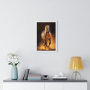 Majestic Horse Framed Poster - Equestrian Art, Horse Lover Gift, Home Decor, Animal Lover Wall Art, Rustic Style