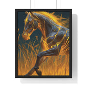 Majestic Horse Framed Art Print | Equestrian Decor, Horse Lover Gift, Wall Art for Home, Unique Horse Artwork, Animal Print