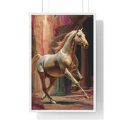 Majestic Horse Vertical Framed Poster | Equestrian Home Decor, Animal Art, Wall Art, Gift for Horse Lovers, Modern Art