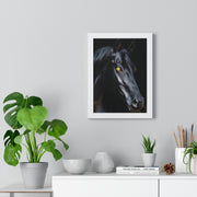 Elegant Horse Portrait Wall Art, Framed Horse Print, Home Decor, Animal Lover Gift, Equine Artwork, Living Room Decoration