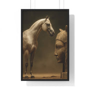 Elegant Equine Art Poster, Horse Wall Decor, Framed Horse Photography, Animal Lover Gift, Home Office Art, Equestrian Decor