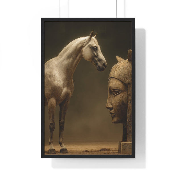 Elegant Equine Art Poster, Horse Wall Decor, Framed Horse Photography, Animal Lover Gift, Home Office Art, Equestrian Decor