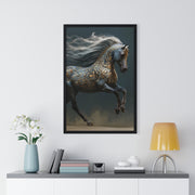 Elegant Horse Art Print, Vertical Framed Poster, Equine Decor, Home Wall Art, Gift for Horse Lovers, Contemporary Art