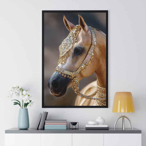 Elegant Horse Framed Wall Art, Equine Decor, Horse Lover Gift, Home Decoration, Nature Art Print
