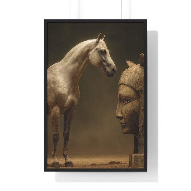 Elegant Equine Art Poster, Horse Wall Decor, Framed Horse Photography, Animal Lover Gift, Home Office Art, Equestrian Decor