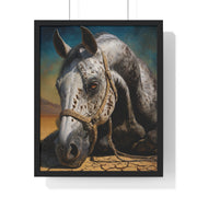 Stunning Horse Art Print, Vertical Framed Poster, Equestrian Decor, Animal Lover Gift, Rustic Home Art, Western Wall Art