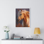 Majestic Horse Framed Poster | Equine Wall Art | Nature Decor | Gift for Horse Lovers | Equestrian Home Decor | Birthday & Housewarming