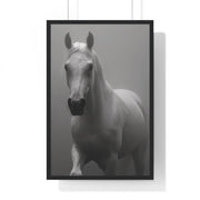 Elegant Equine Wall Art Decor, Black and White Horse Poster, Modern Home Decoration, Animal Lover Gift, Equine Photography Print