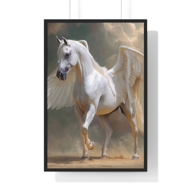 Whimsical Winged Horse Art Print, Fantasy Wall Decor, Fairy Tale Decor, Horse Lovers Gift, Magical Home Accent