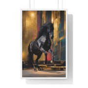 Elegant Horse Art Print, Framed Wall Decor, Equine Painting, Home Office Decor, Animal Lover Gift, Birthday, Anniversary, Christmas