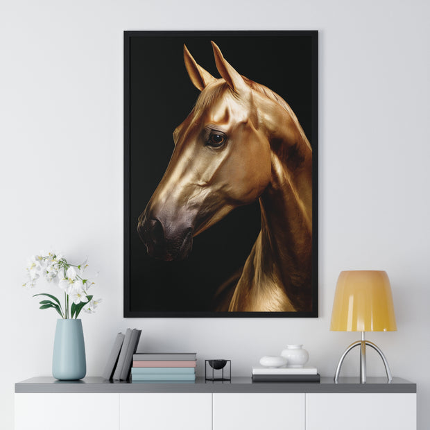 Majestic Horse Framed Wall Art, Equestrian Decor, Equine Art Print, Home Decor Gift, Animal Lovers Wall Hanging
