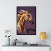 Majestic Horse Framed Poster | Equine Art Print for Home Decor | Ideal Gift for Horse Lovers, Equestrian Decor, Wall Art