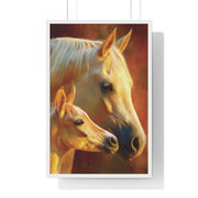 Elegant Horse Art Print, Framed Horse Poster, Equine Wall Decor, Animal Lover Gift, Cozy Home Decoration