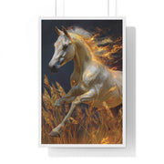 Majestic Horse Framed Art Print - Equestrian Decor, Nature Wall Art, Horse Lover Gift, Home Decoration, Animal Poster
