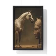 Elegant Equine Art Poster, Horse Wall Decor, Framed Horse Photography, Animal Lover Gift, Home Office Art, Equestrian Decor