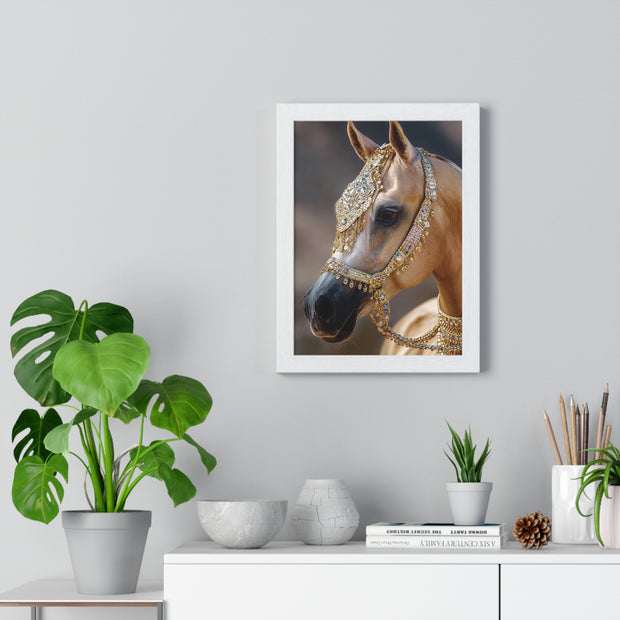 Elegant Horse Framed Wall Art, Equine Decor, Horse Lover Gift, Home Decoration, Nature Art Print