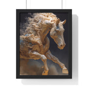 Stunning Horse Art Print, Vertical Framed Poster, Home Decor, Equestrian Gift, Wall Art