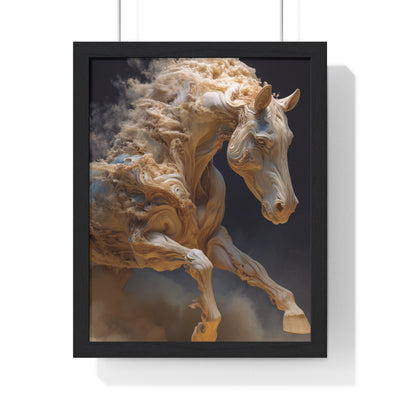 Stunning Horse Art Print, Vertical Framed Poster, Home Decor, Equestrian Gift, Wall Art