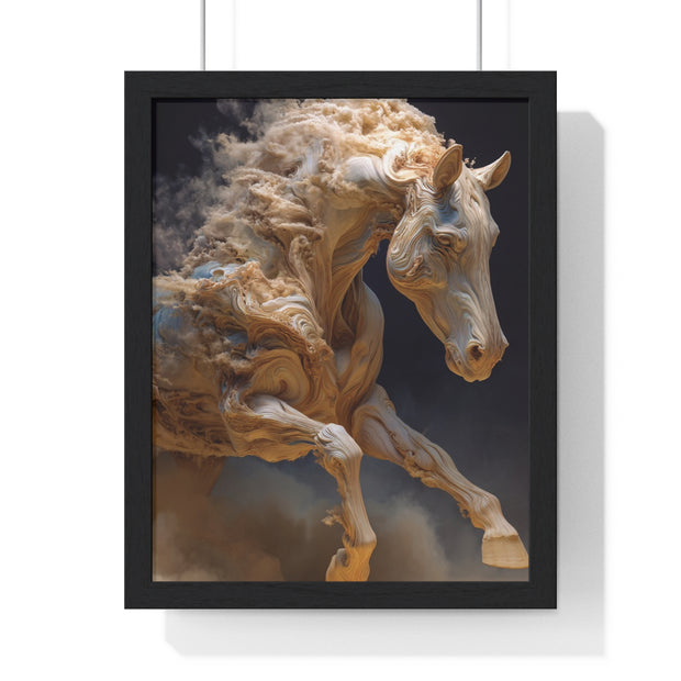 Stunning Horse Art Print, Vertical Framed Poster, Home Decor, Equestrian Gift, Wall Art