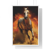 Majestic Horse Framed Poster | Wall Art for Animal Lovers, Equestrian Home Decor, Gift for Horse Enthusiasts, Motivational Art, Equine Decor