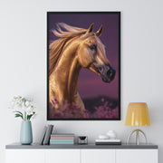 Majestic Horse Framed Poster | Equine Art Print for Home Decor | Ideal Gift for Horse Lovers, Equestrian Decor, Wall Art