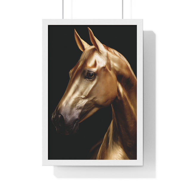 Majestic Horse Framed Wall Art, Equestrian Decor, Equine Art Print, Home Decor Gift, Animal Lovers Wall Hanging