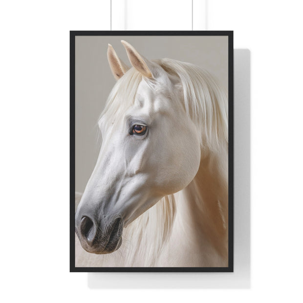 Elegant Horse Portrait Framed Art, Wall Decor, Home Decor, Equestrian Gift, Modern Wall Art