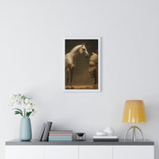 Elegant Equine Art Poster, Horse Wall Decor, Framed Horse Photography, Animal Lover Gift, Home Office Art, Equestrian Decor