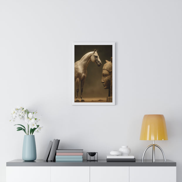Elegant Equine Art Poster, Horse Wall Decor, Framed Horse Photography, Animal Lover Gift, Home Office Art, Equestrian Decor