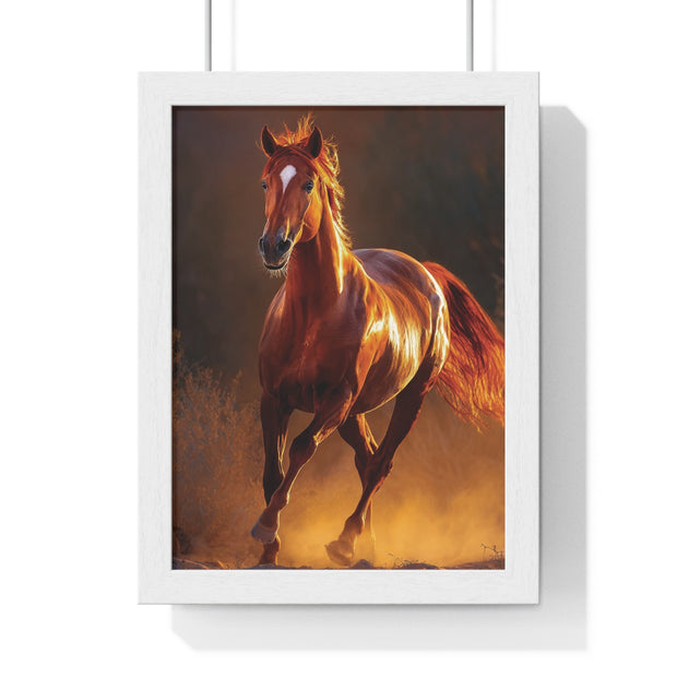 Majestic Horse Framed Poster, Equine Wall Art, Rustic Home Decor, Animal Lover Gift, Equestrian Decor, Farmhouse Wall Art