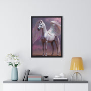 Majestic Winged Horse Wall Art, Fantasy Home Decor, Gift for Animal Lovers, Dreamy Artwork, Enchanted Living Room Accent