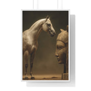 Elegant Equine Art Poster, Horse Wall Decor, Framed Horse Photography, Animal Lover Gift, Home Office Art, Equestrian Decor
