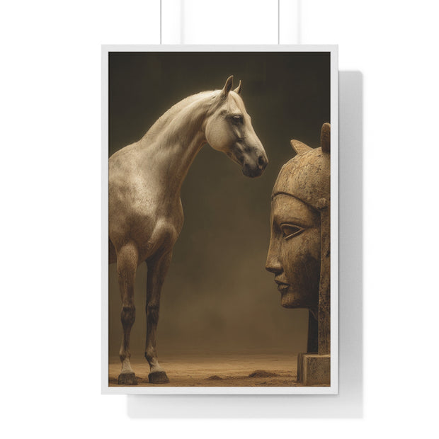 Elegant Equine Art Poster, Horse Wall Decor, Framed Horse Photography, Animal Lover Gift, Home Office Art, Equestrian Decor