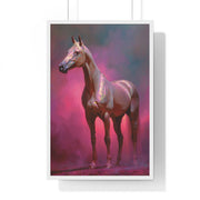 Elegant Horse Wall Art Print, Vertical Framed Poster, Equestrian Decor, Horse Lover Gift, Home Aesthetic, Animal Art