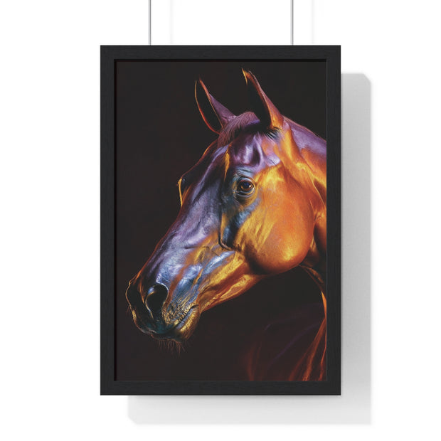 Stunning Horse Wall Art - Vertical Framed Poster, Equestrian Decor, Animal Lover Gift, Home and Office Wall Decor, Unique Art Piece