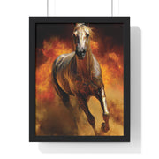Majestic Horse Framed Poster | Wall Art for Animal Lovers, Equestrian Home Decor, Gift for Horse Enthusiasts, Motivational Art, Equine Decor