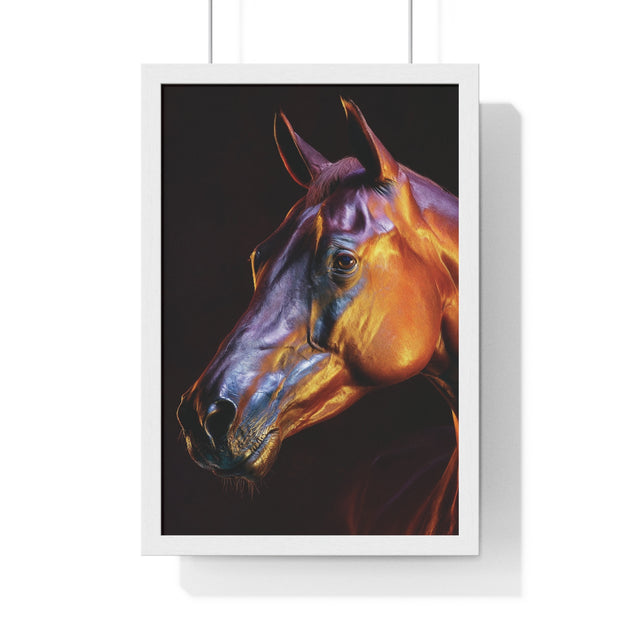 Stunning Horse Wall Art - Vertical Framed Poster, Equestrian Decor, Animal Lover Gift, Home and Office Wall Decor, Unique Art Piece