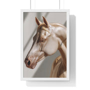 Elegant Horse Framed Poster, Art Decor, Animal Wall Art, Horse Lover Gift, Home Interior, Equine Photography