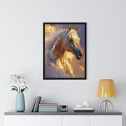 Stunning Horse Artwork Vertical Framed Poster, Horse Lovers Gift, Equestrian Home Decor, Animal Wall Art, Unique Gift Idea