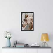 Elegant Horse Framed Poster, Art Decor, Animal Wall Art, Horse Lover Gift, Home Interior, Equine Photography