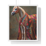 Vibrant Horse Art Print, Elegant Wall Decor, Farmhouse Style Home Decor, Gift for Horse Lovers, Equestrian Artwork