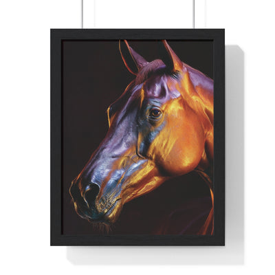 Stunning Horse Wall Art - Vertical Framed Poster, Equestrian Decor, Animal Lover Gift, Home and Office Wall Decor, Unique Art Piece