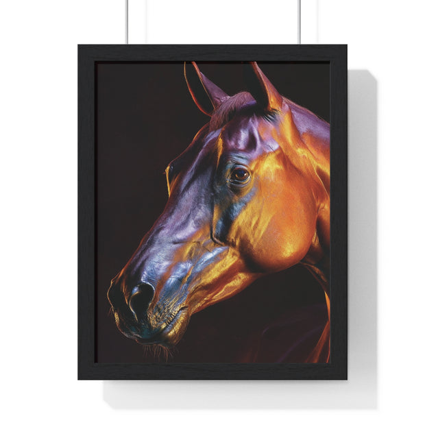 Stunning Horse Wall Art - Vertical Framed Poster, Equestrian Decor, Animal Lover Gift, Home and Office Wall Decor, Unique Art Piece
