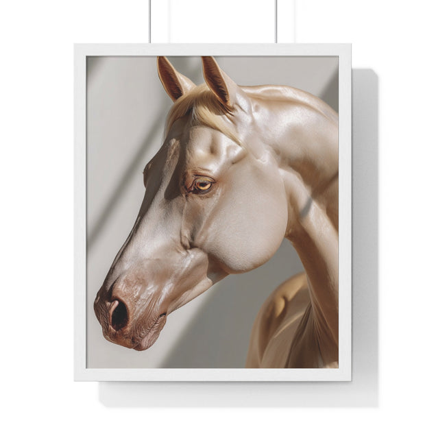 Elegant Horse Framed Poster, Art Decor, Animal Wall Art, Horse Lover Gift, Home Interior, Equine Photography
