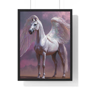 Majestic Winged Horse Wall Art, Fantasy Home Decor, Gift for Animal Lovers, Dreamy Artwork, Enchanted Living Room Accent