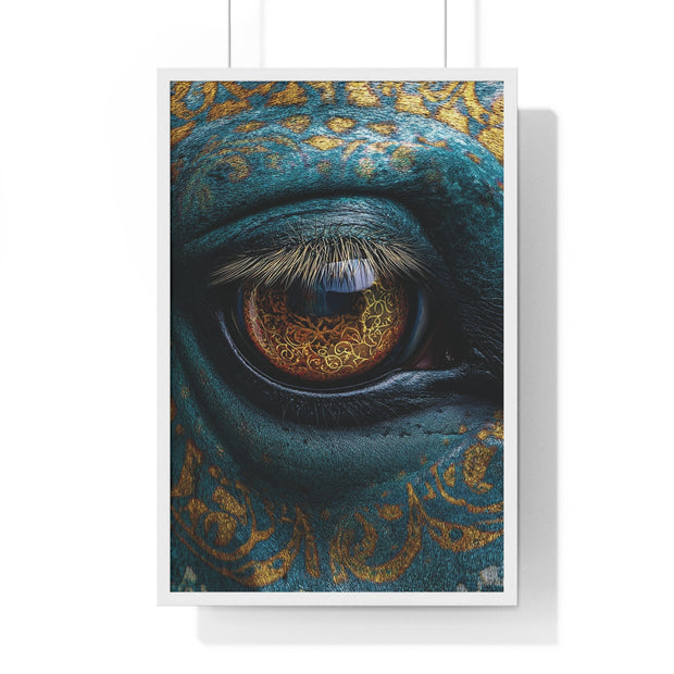 Mystical Eye Art Print, Vertical Framed Poster for Home Decor, Unique Gift, Spiritual Room, Gallery Wall