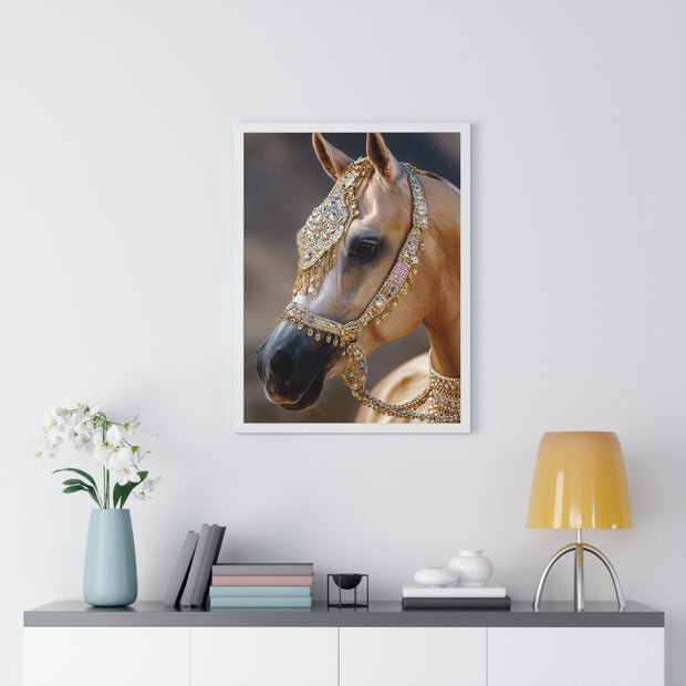 Elegant Horse Framed Wall Art, Equine Decor, Horse Lover Gift, Home Decoration, Nature Art Print