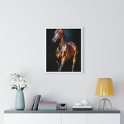 Equine Masterpiece Framed Art Print, Horse Wall Decor, Equestrian Gift, Home Office Art, Equine Enthusiast Decoration