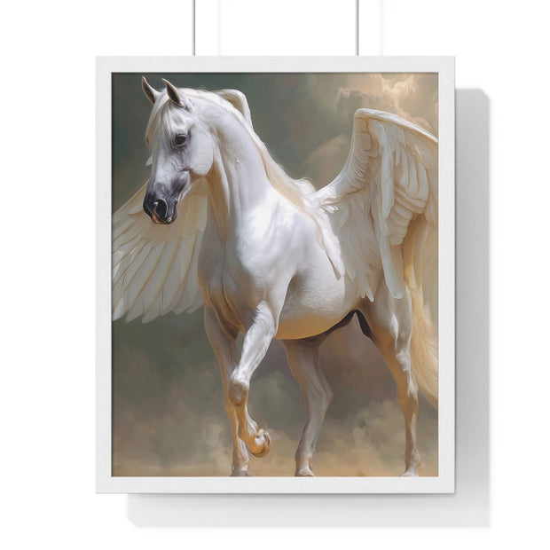 Whimsical Winged Horse Art Print, Fantasy Wall Decor, Fairy Tale Decor, Horse Lovers Gift, Magical Home Accent