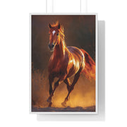 Majestic Horse Framed Poster, Equine Wall Art, Rustic Home Decor, Animal Lover Gift, Equestrian Decor, Farmhouse Wall Art